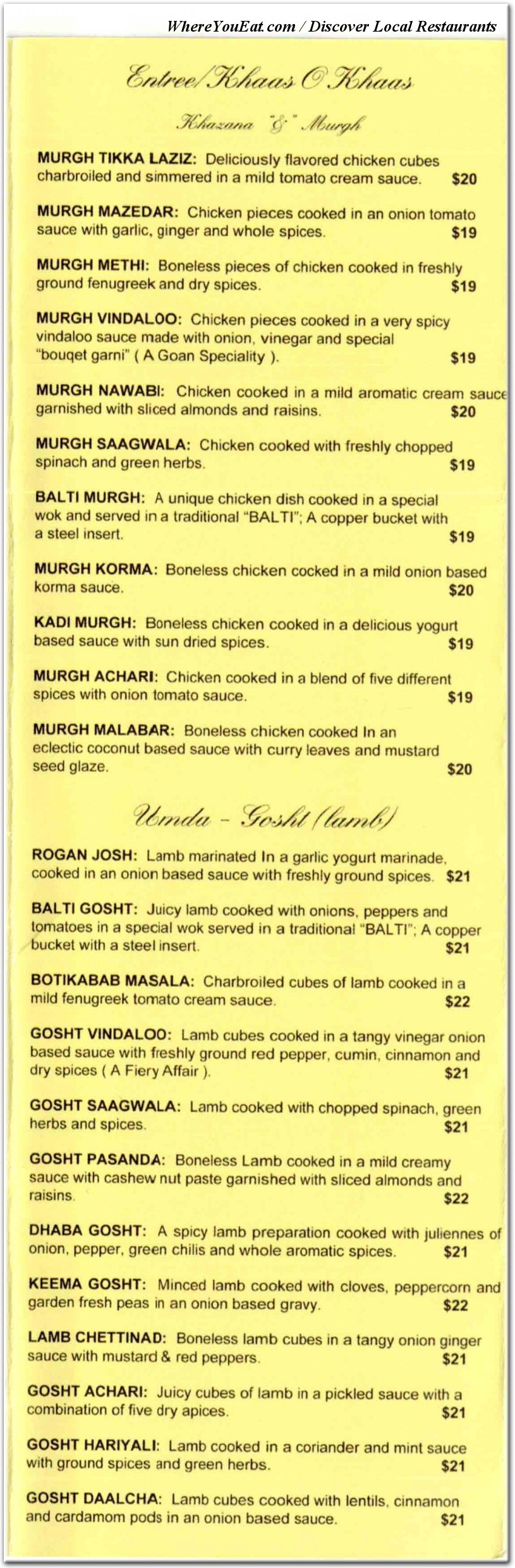 menu image