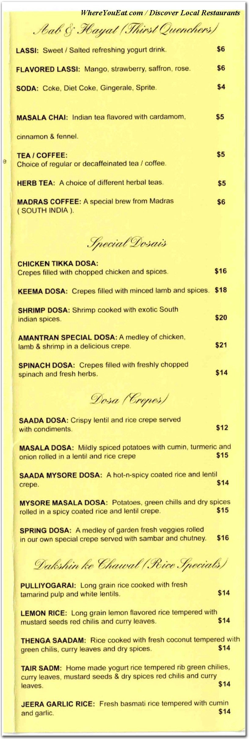 menu image