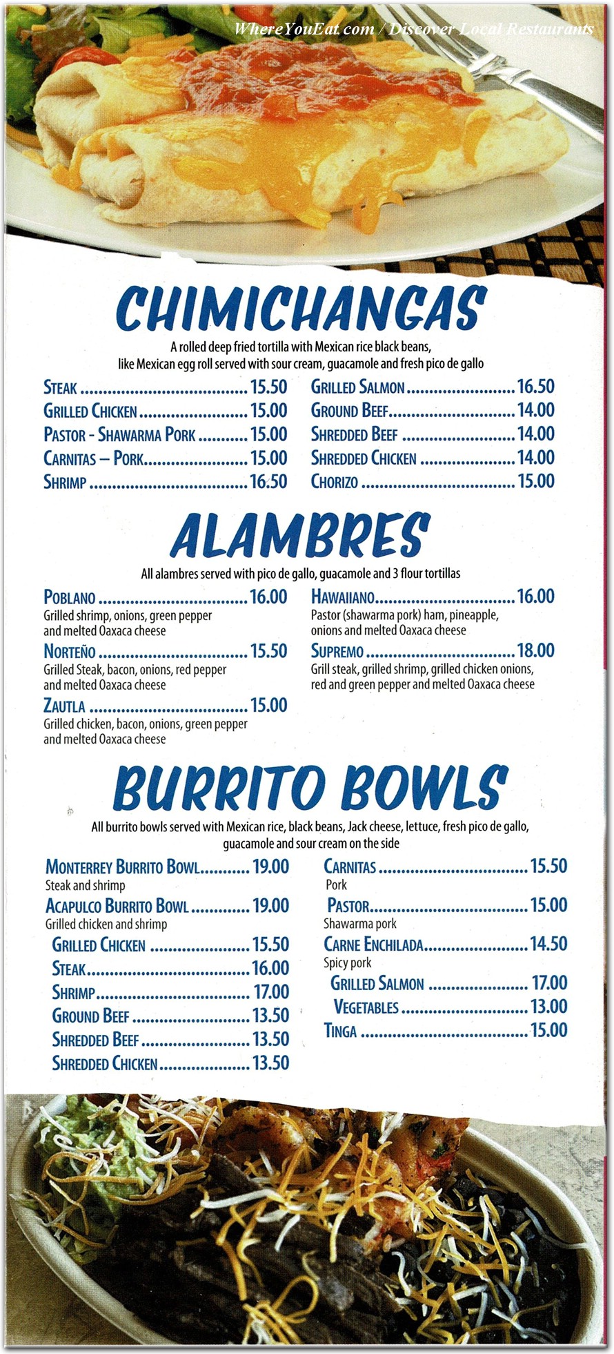 menu image