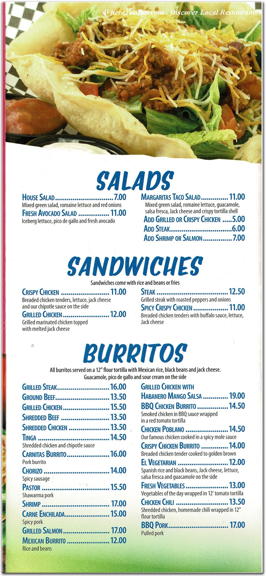 menu image