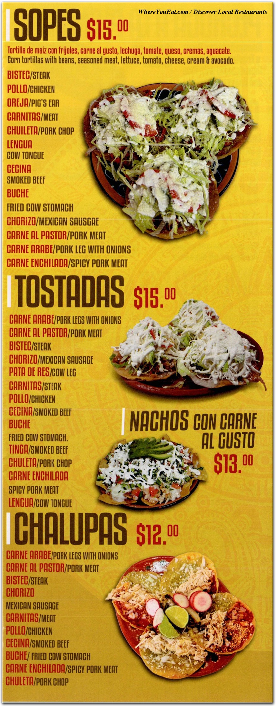 menu image