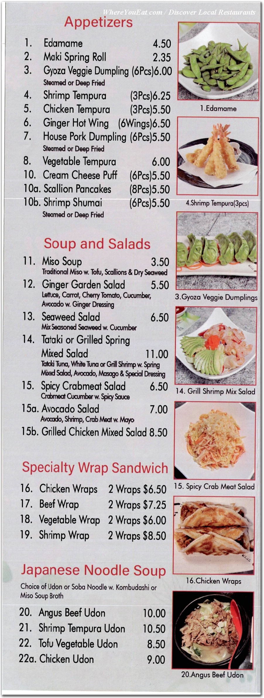 menu image