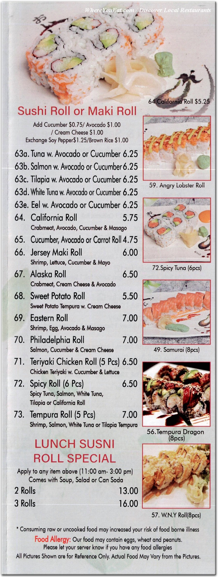 menu image