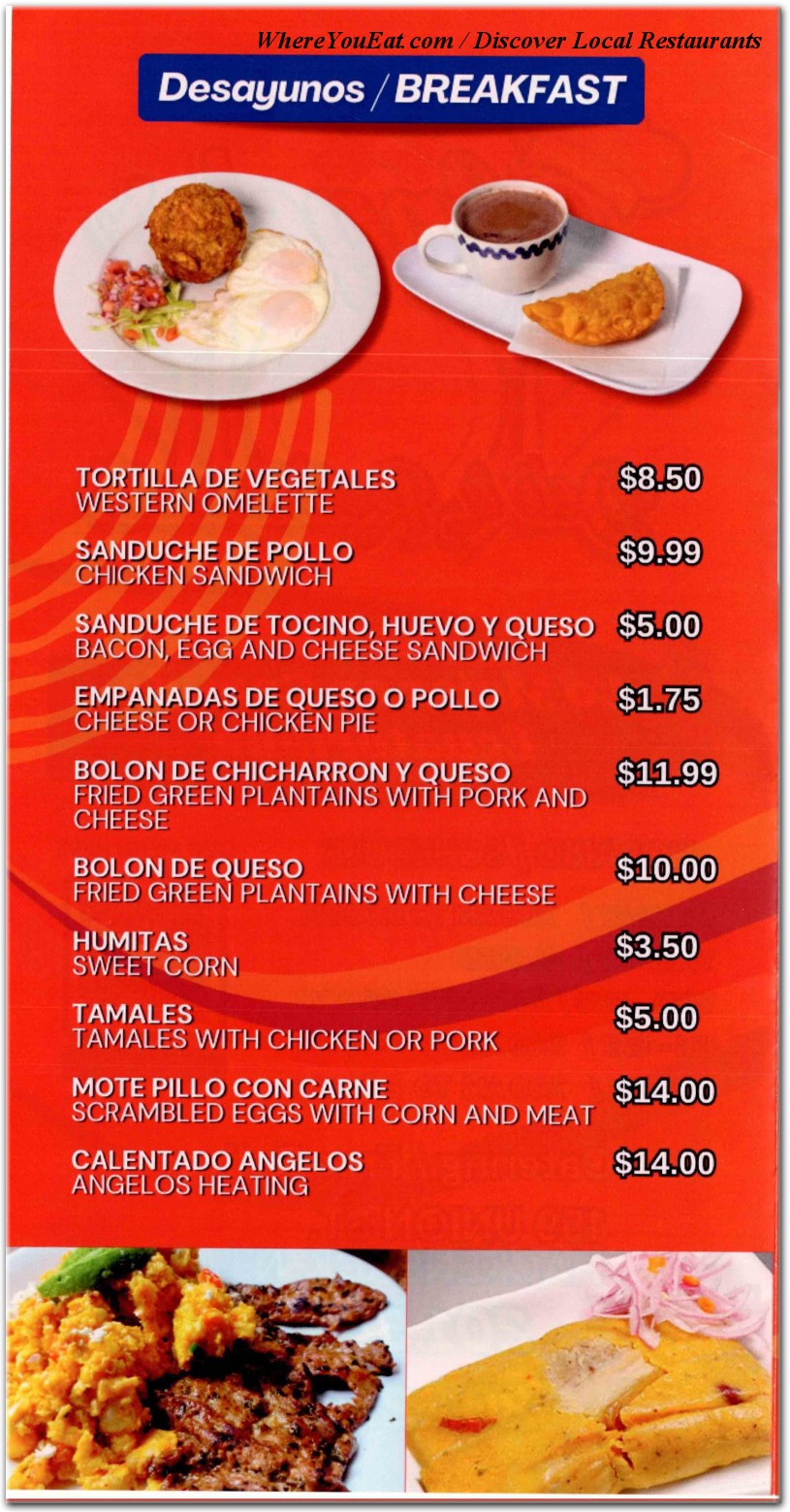 menu image