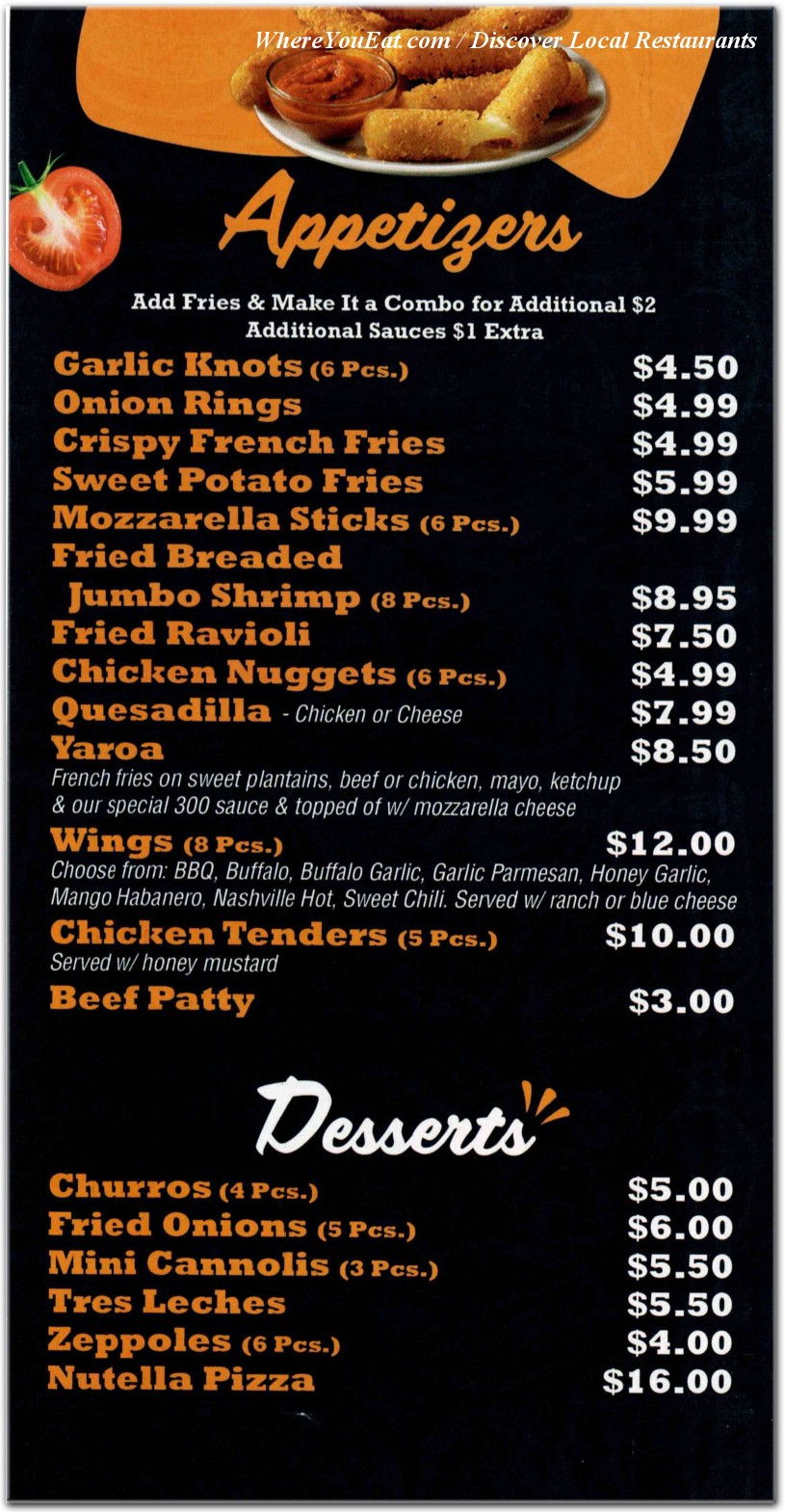 menu image