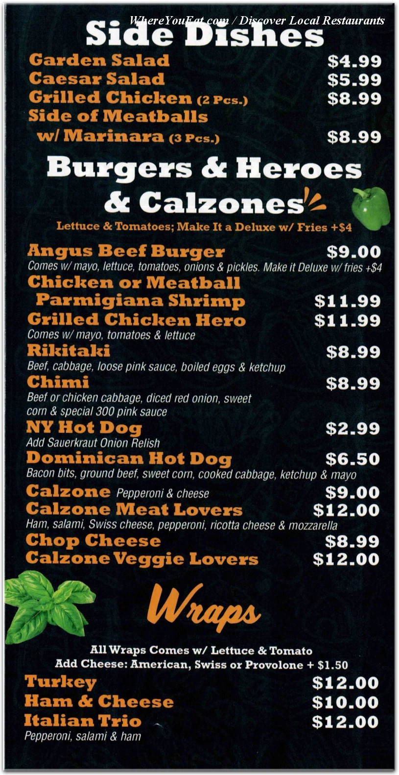 menu image