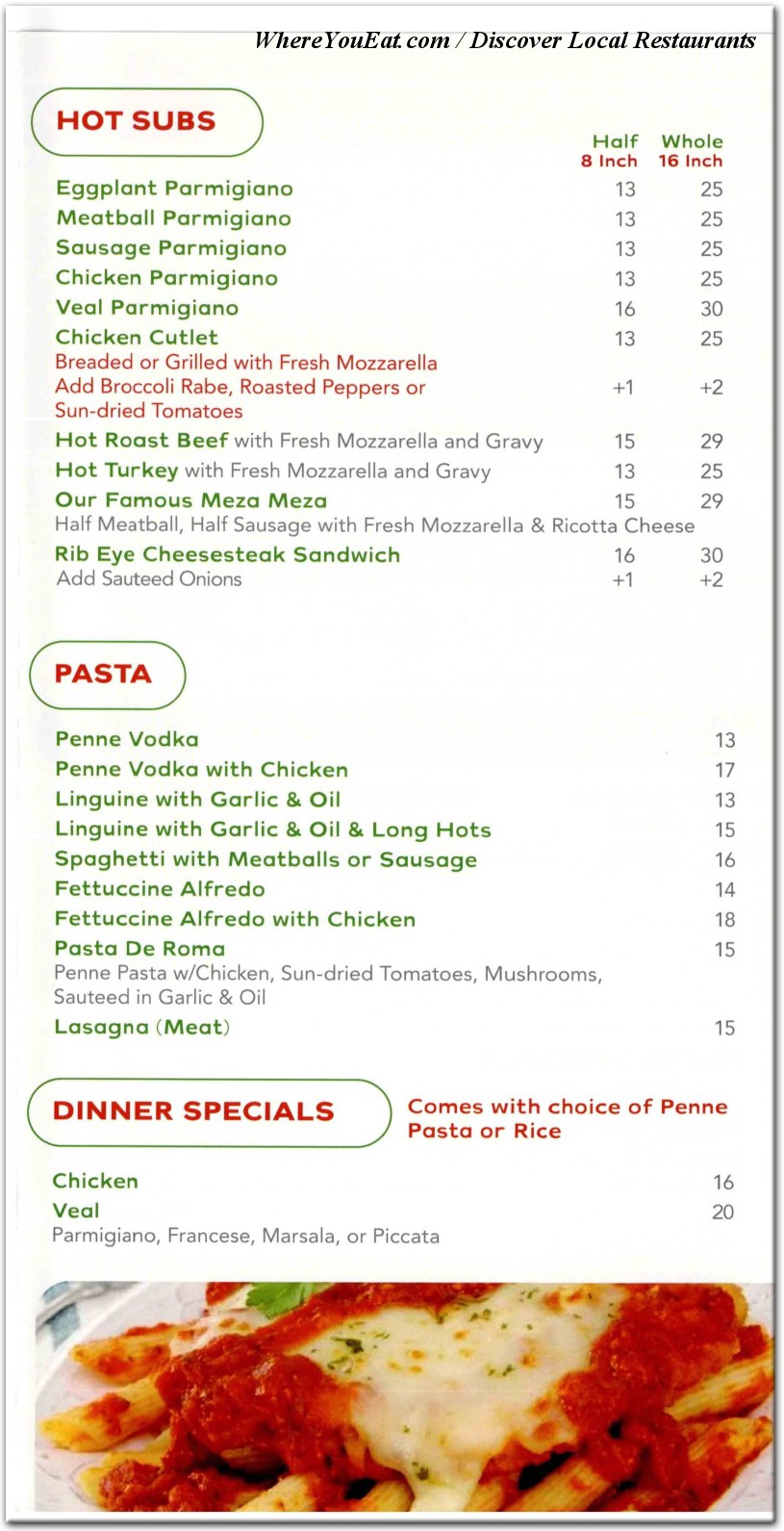 menu image