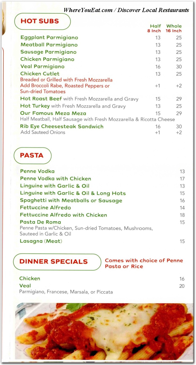 menu image