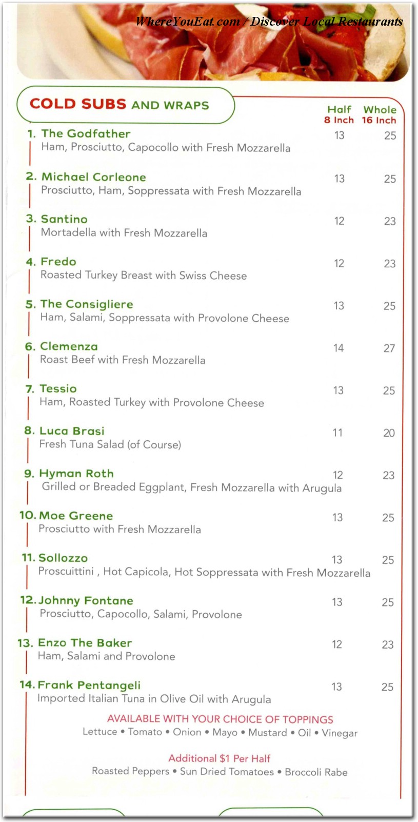 menu image