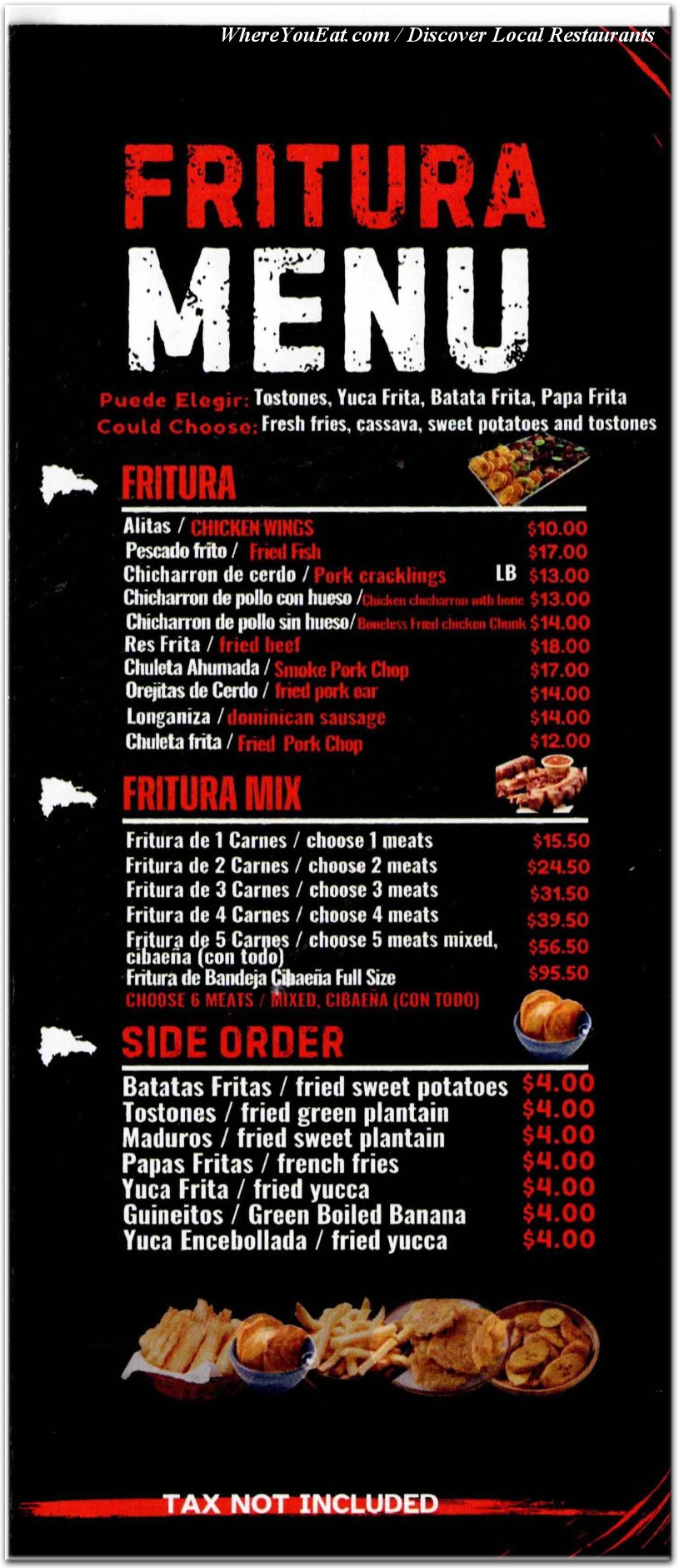 menu image