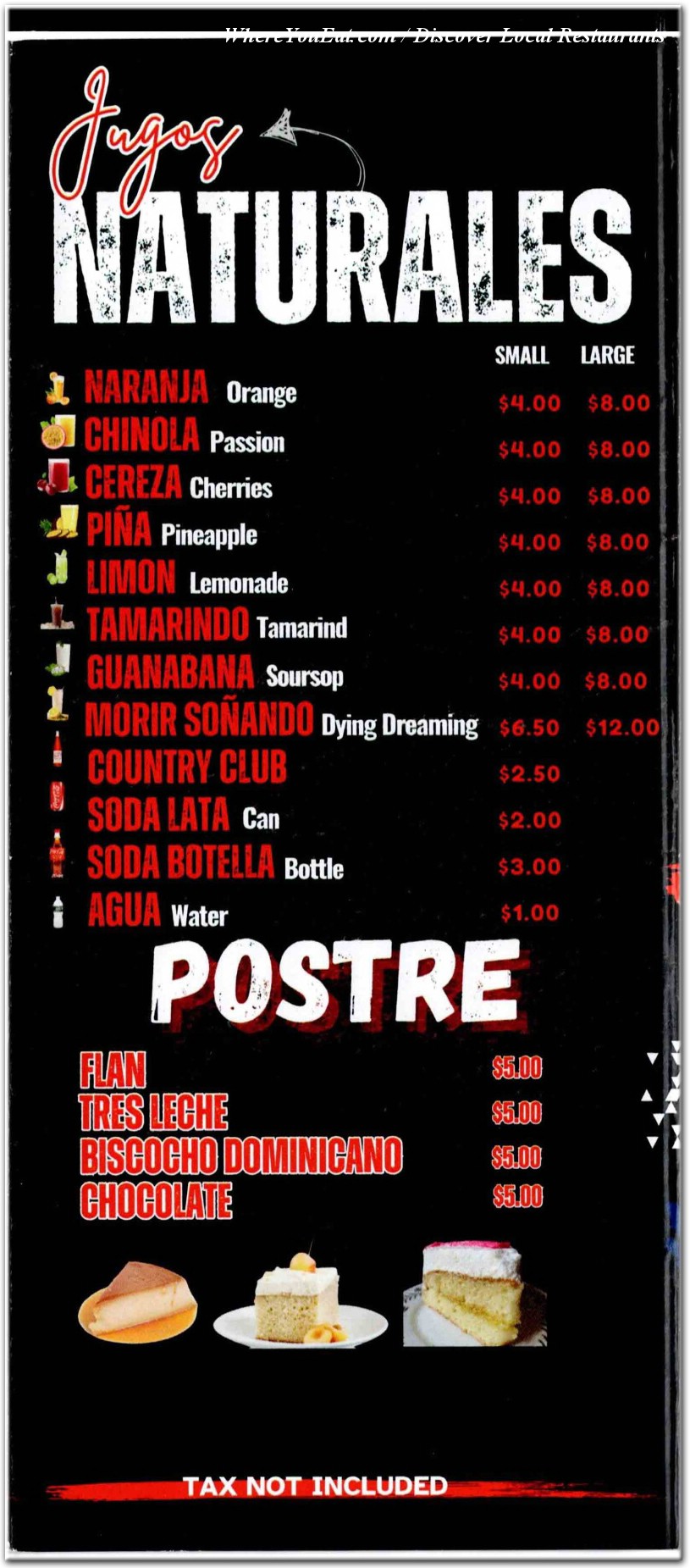 menu image