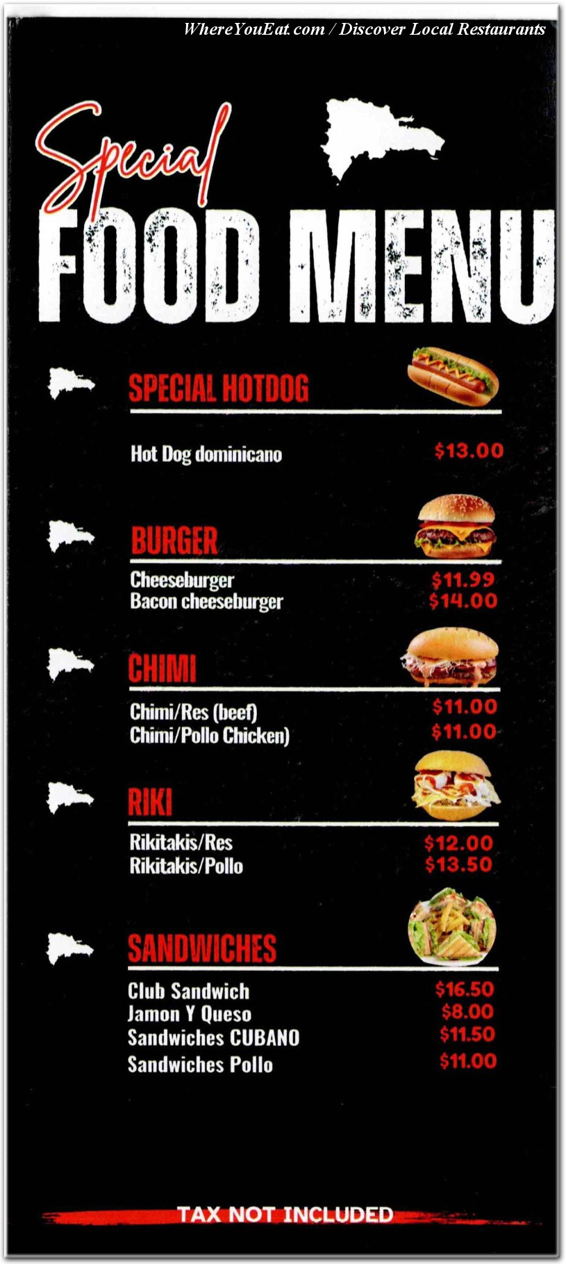 menu image