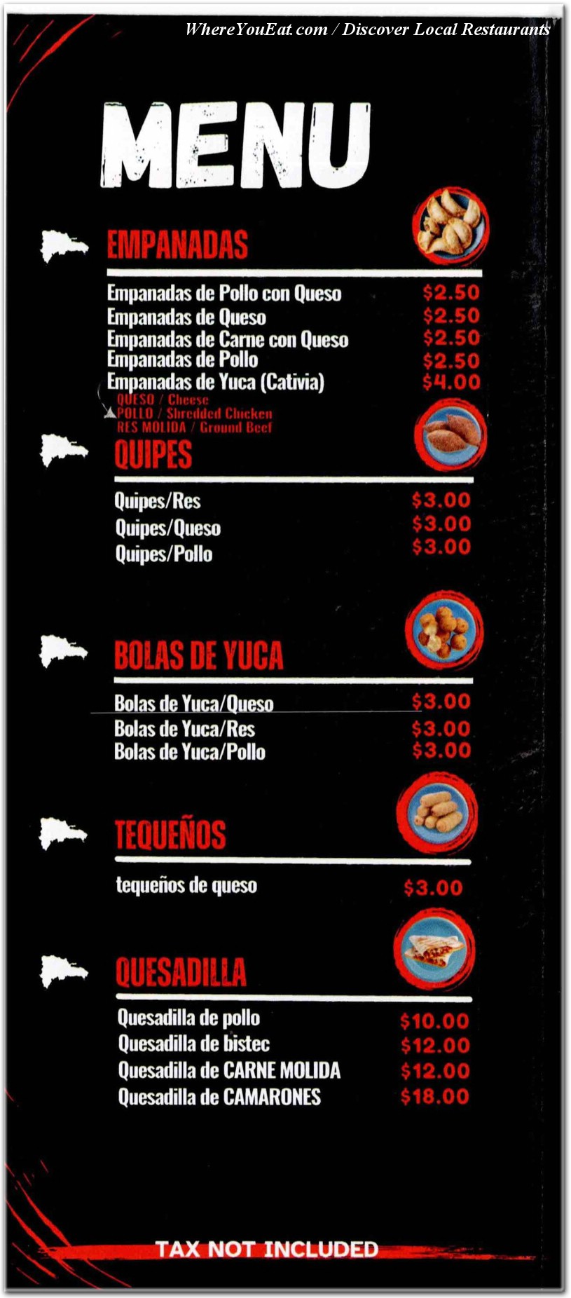 menu image