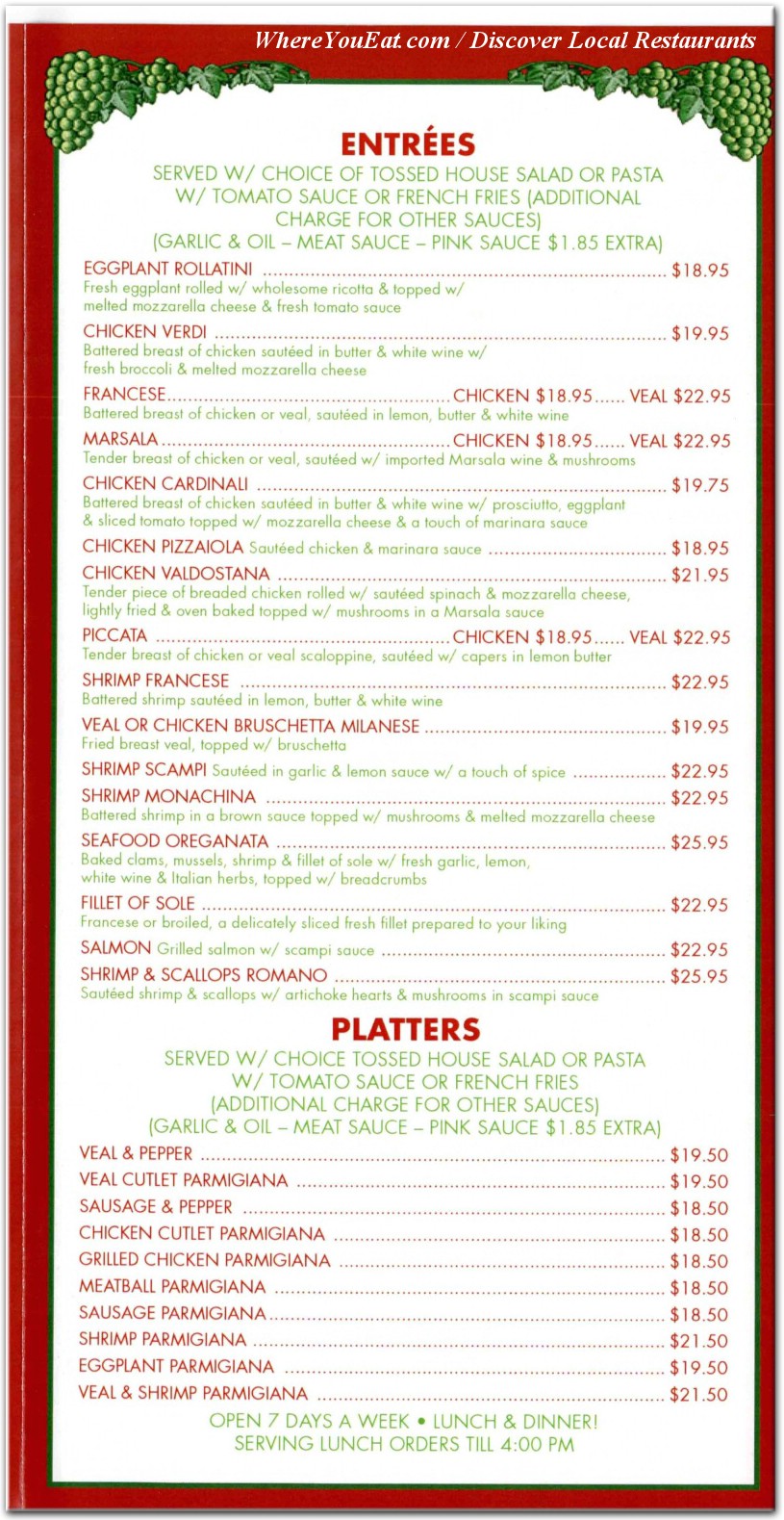 menu image