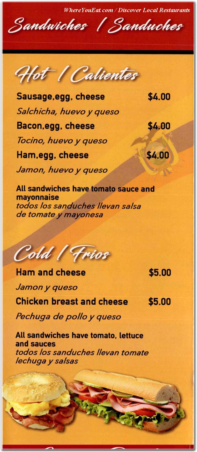 menu image