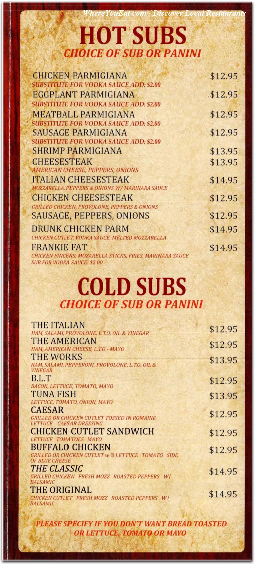 menu image