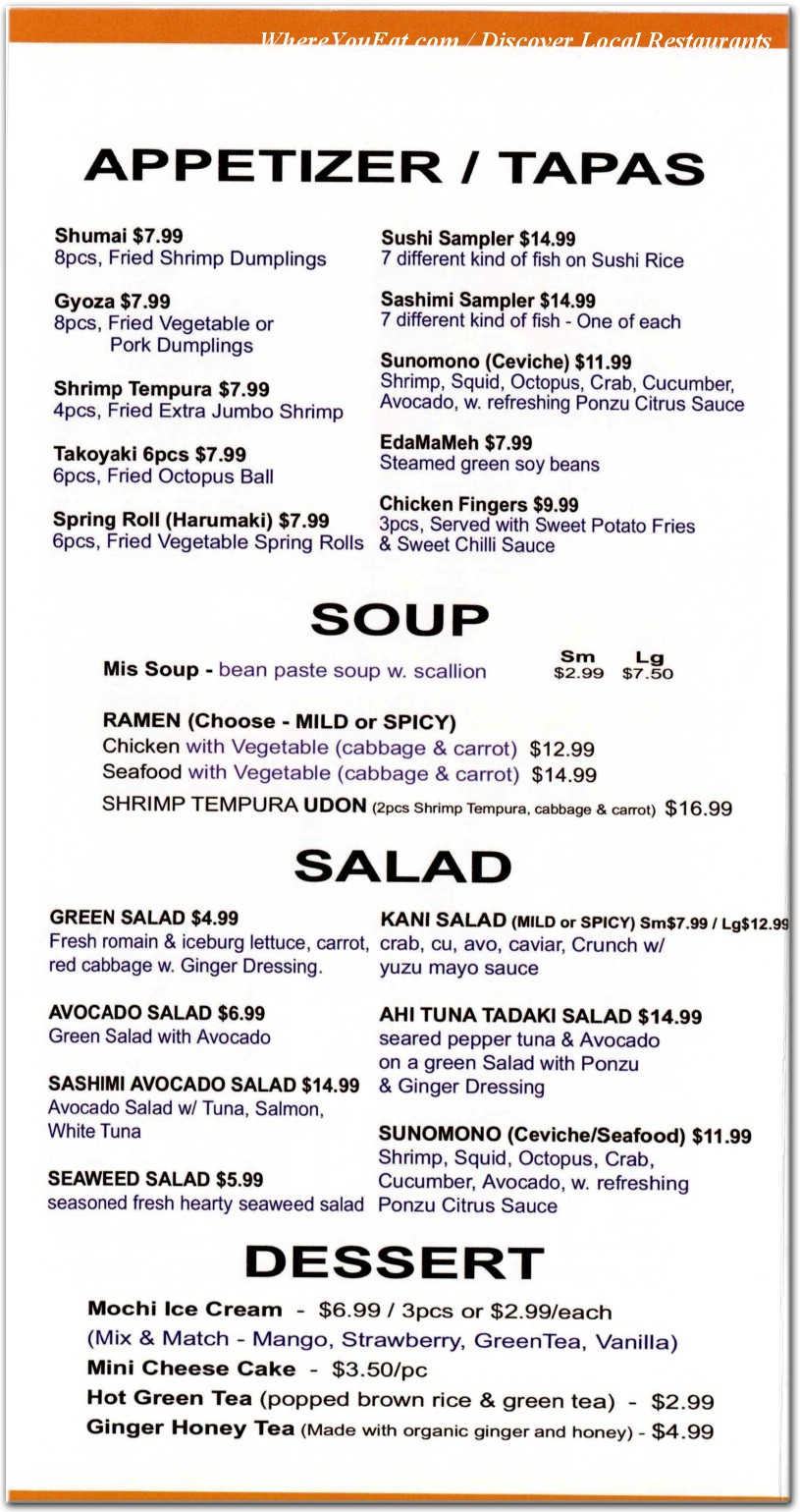 menu image