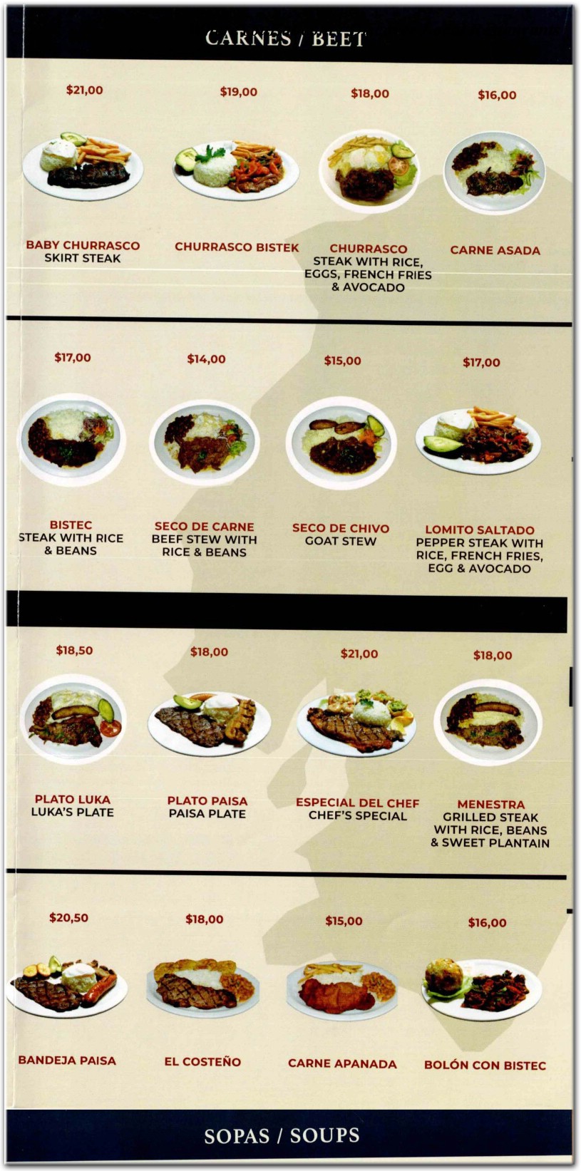 menu image