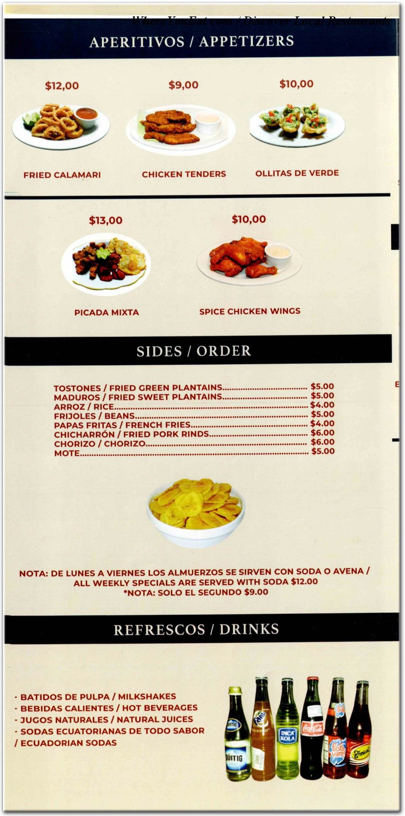 menu image