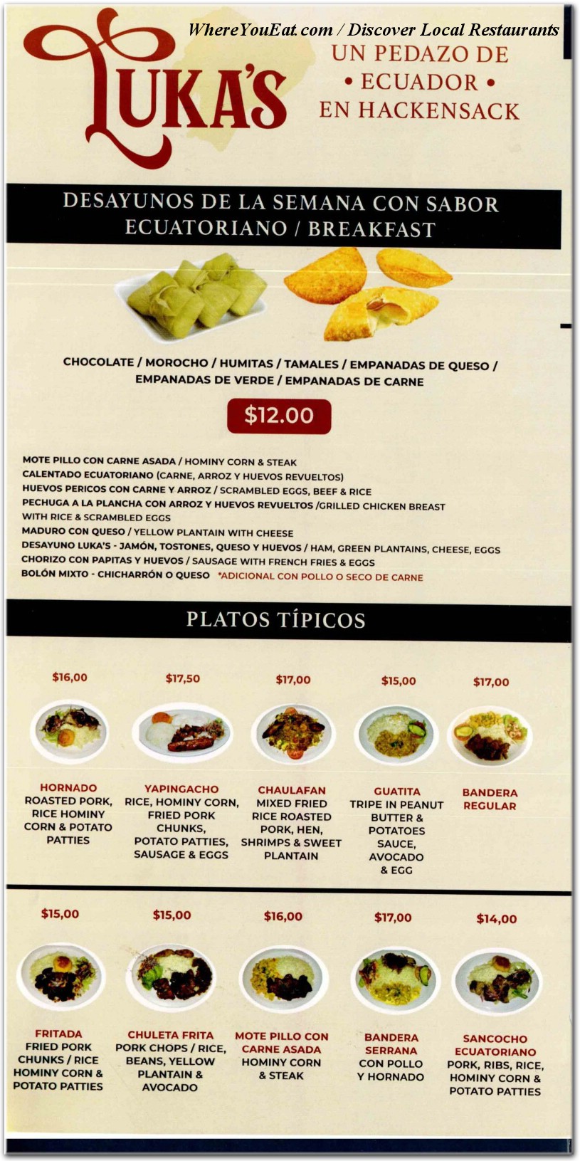 menu image