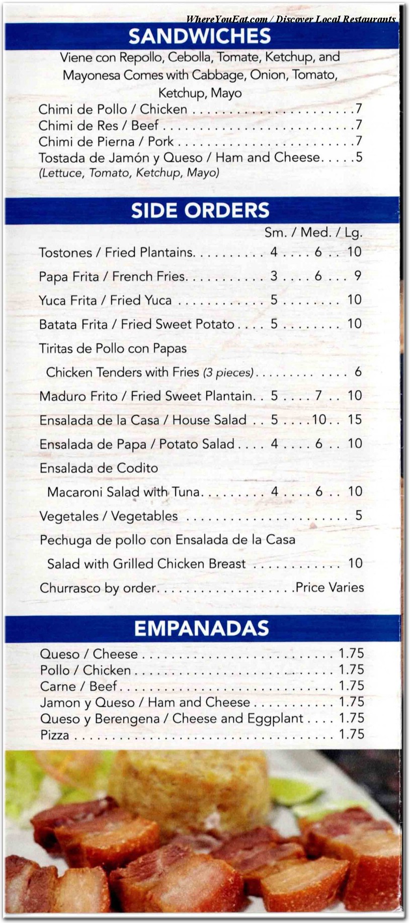 menu image