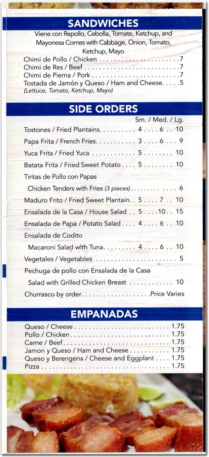 menu image
