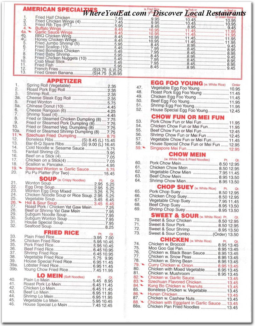 menu image