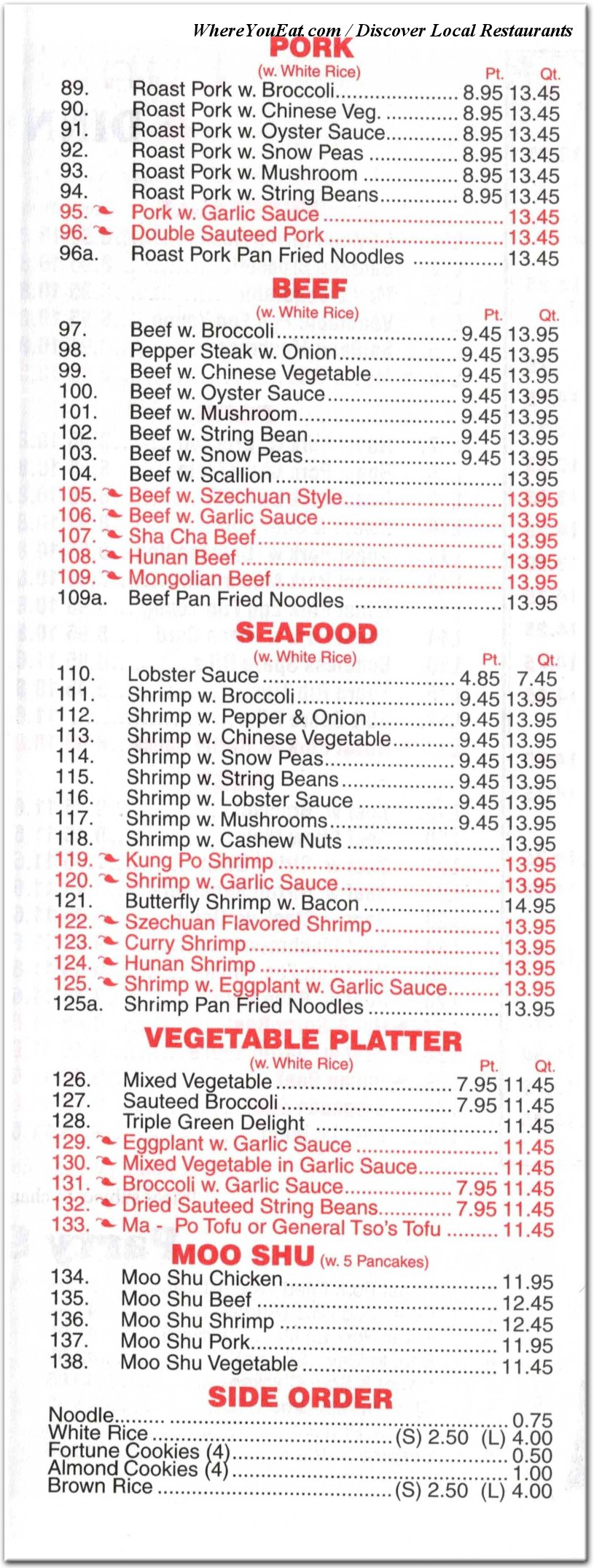 menu image