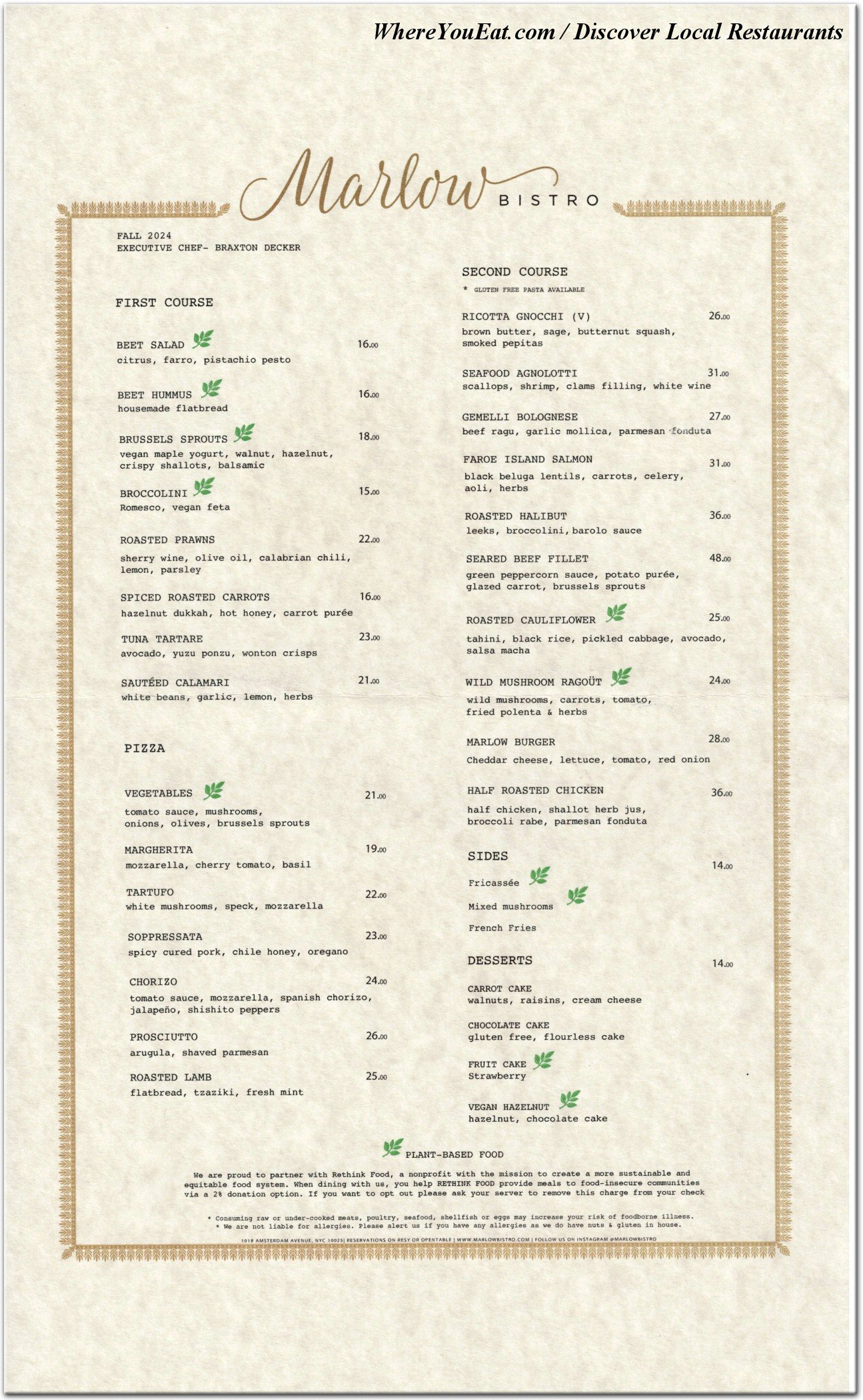 menu image