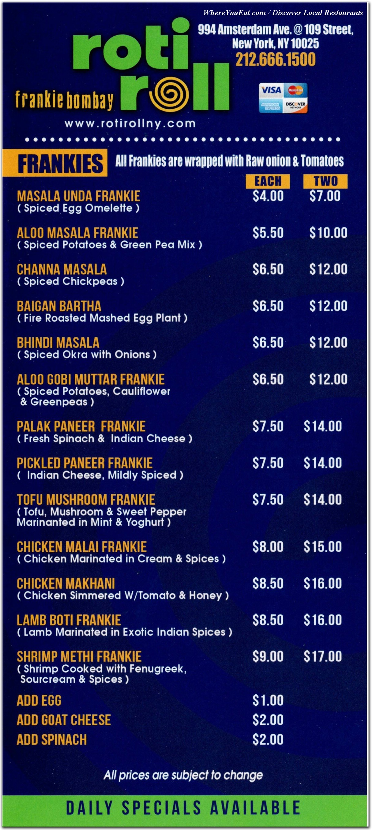 menu image