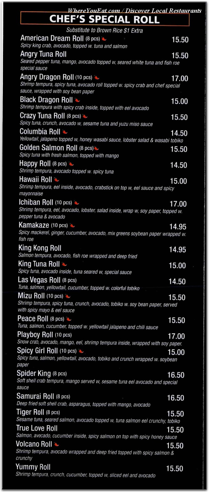 menu image