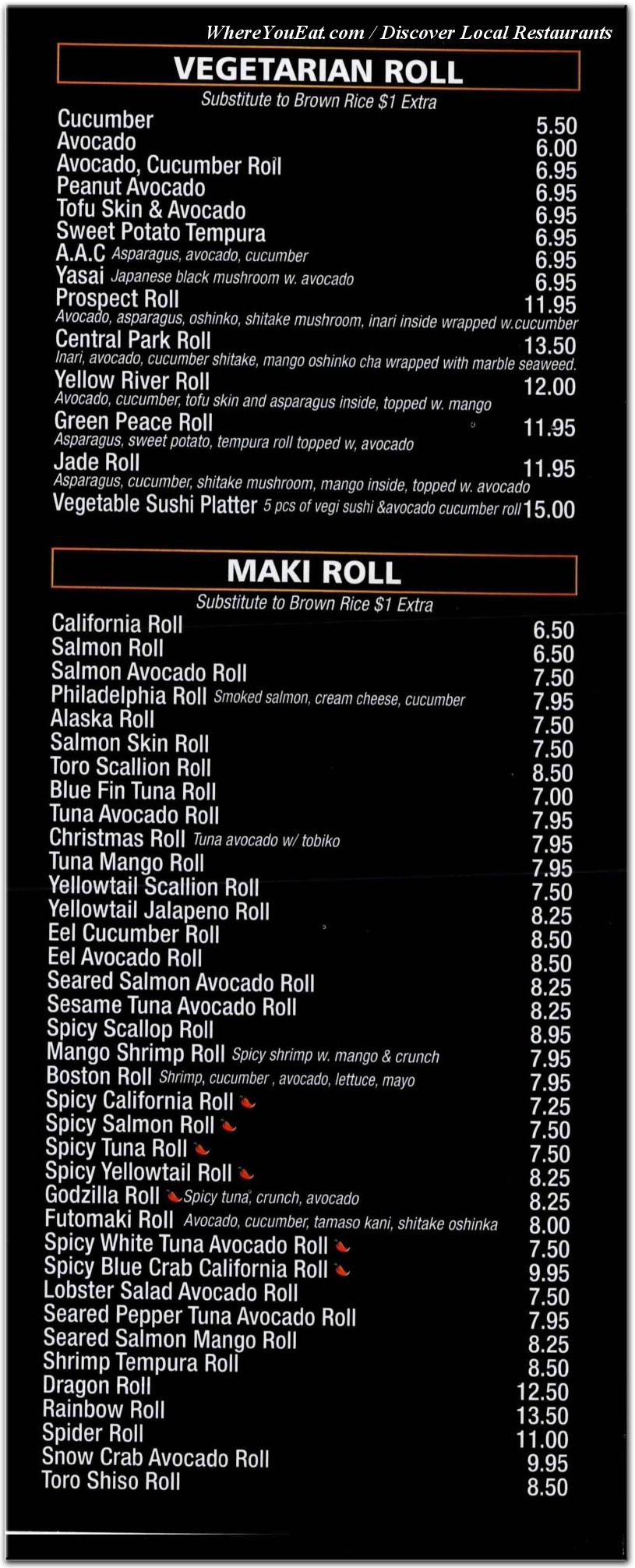 menu image