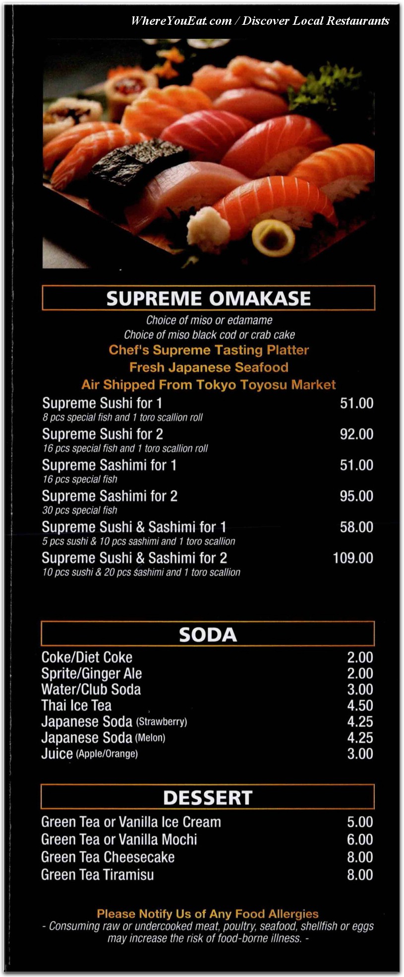 menu image