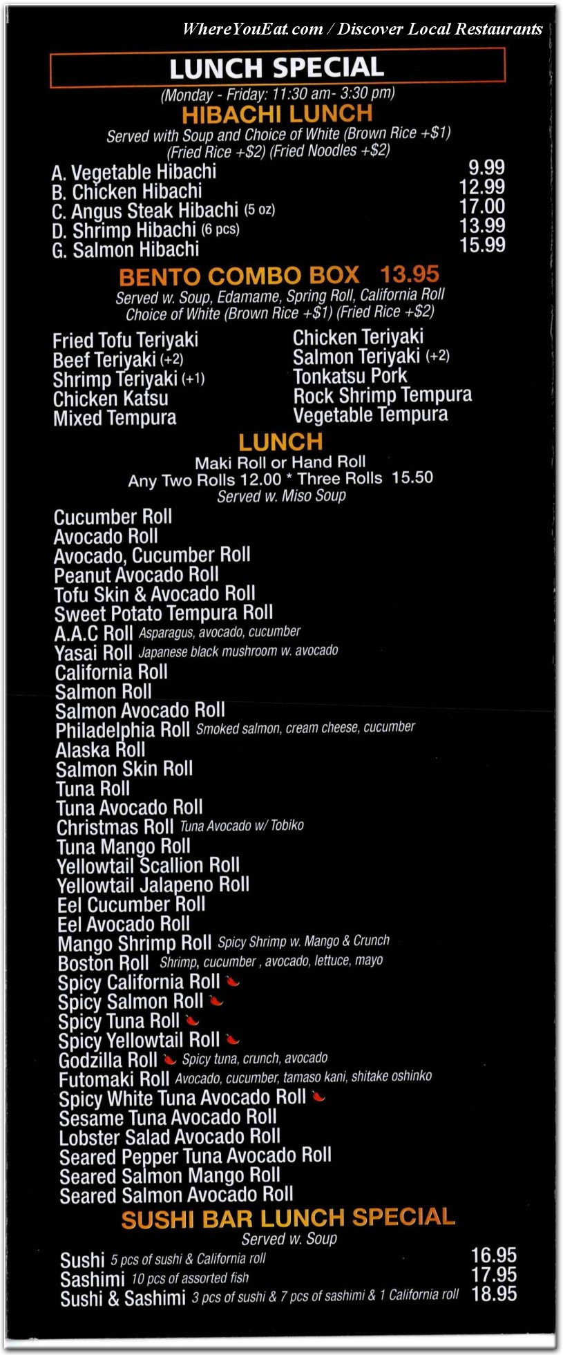 menu image