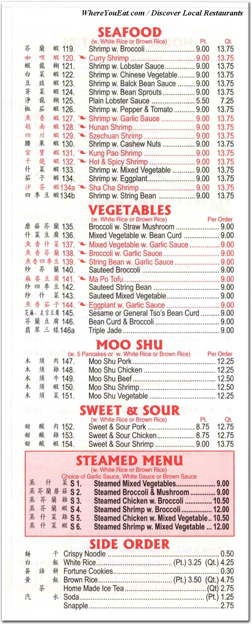 menu image