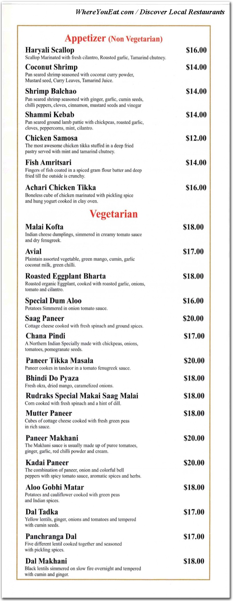 menu image