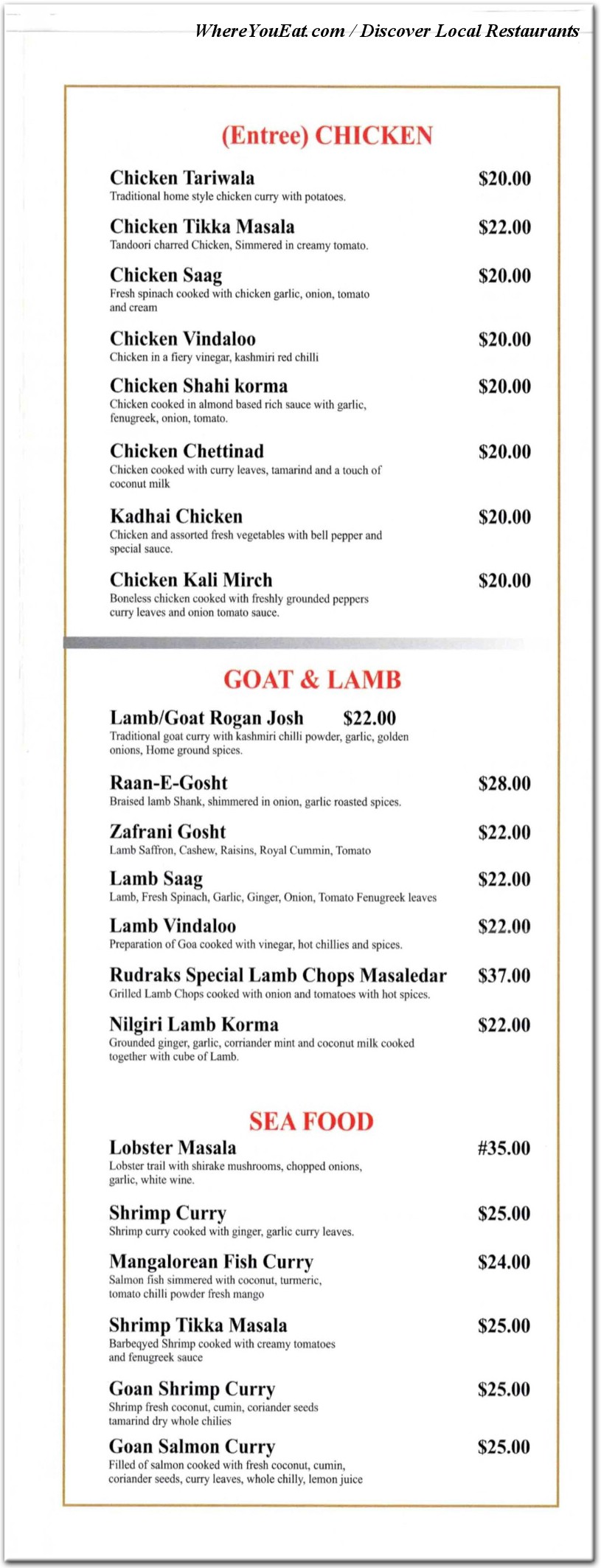 menu image