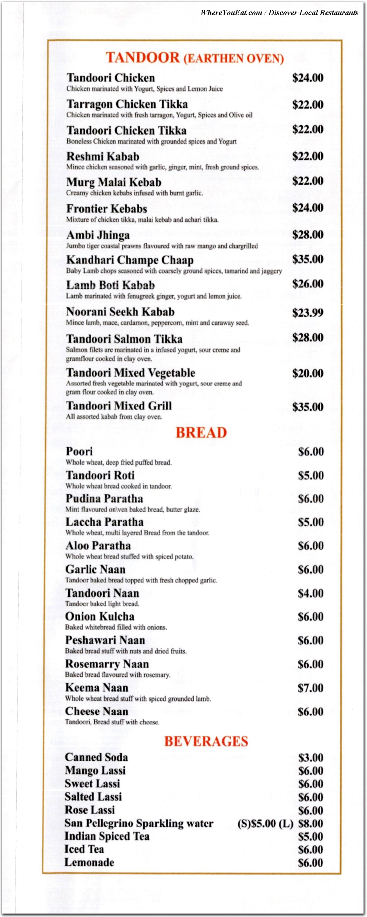 menu image