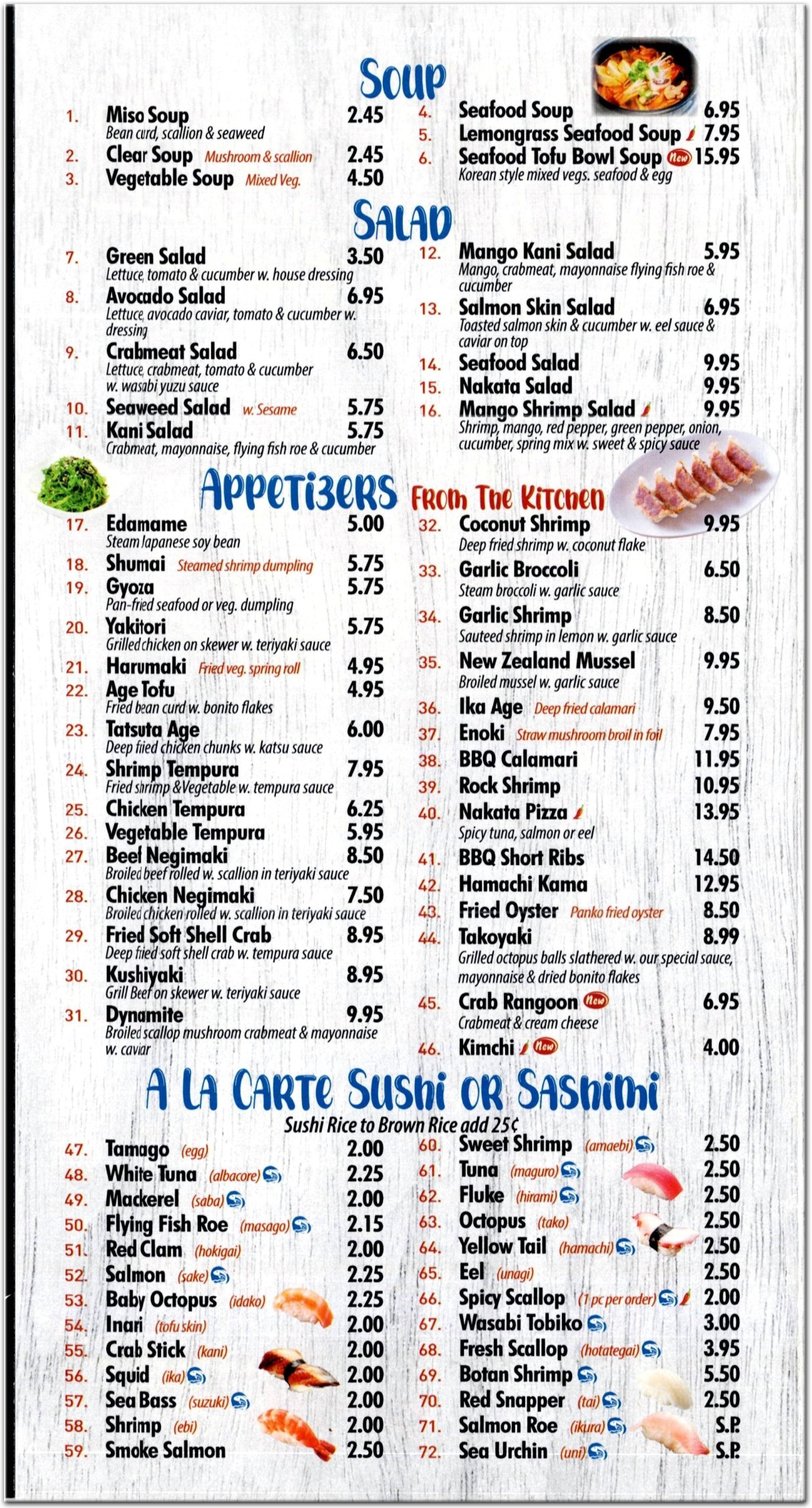 menu image