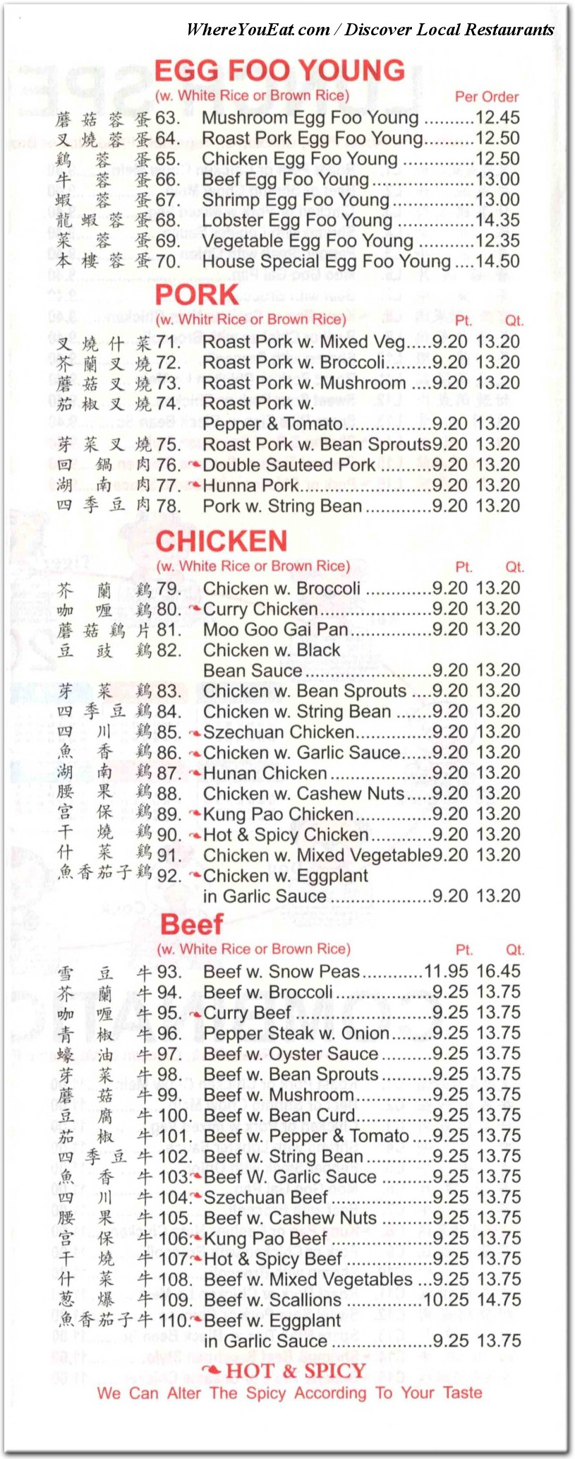 menu image