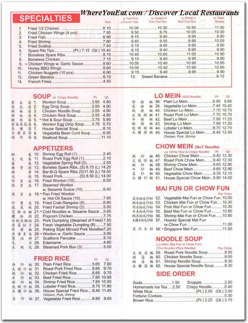 menu image