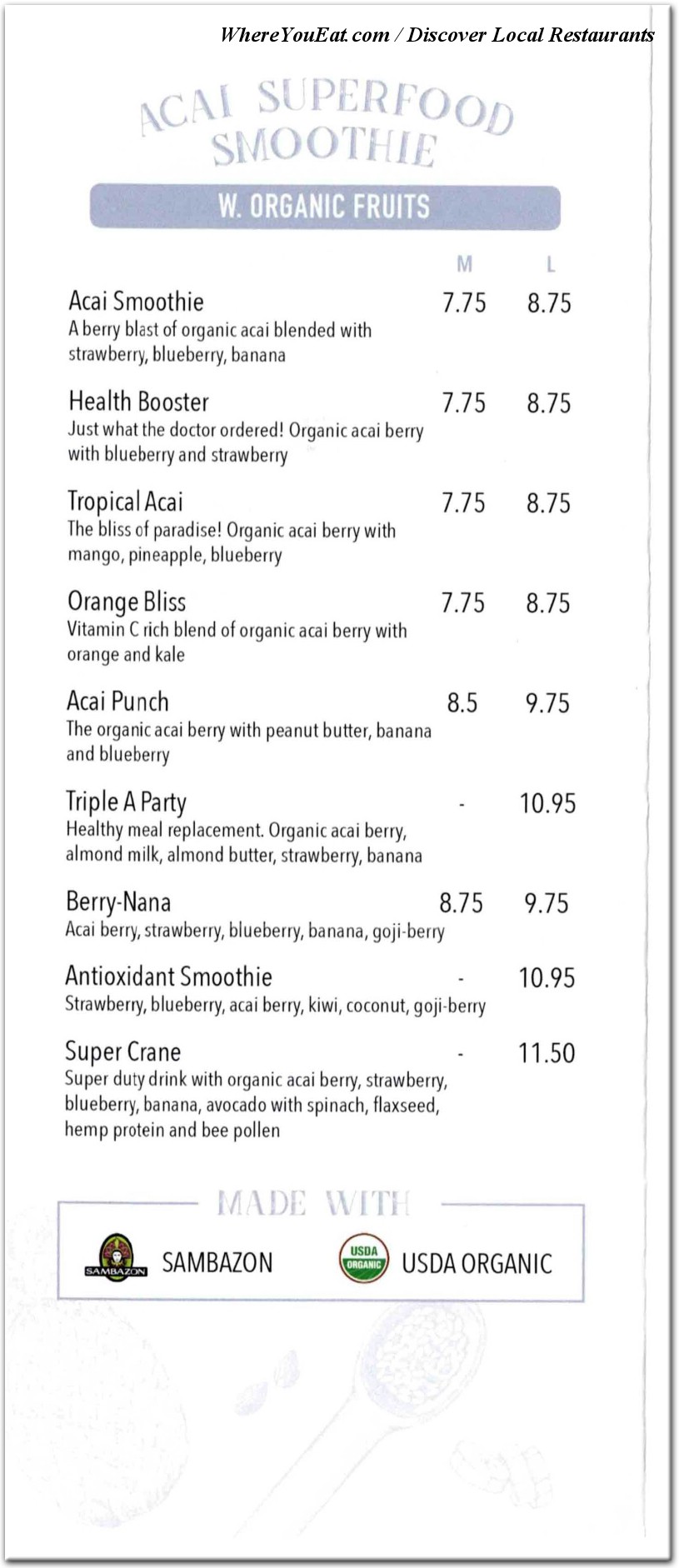 menu image