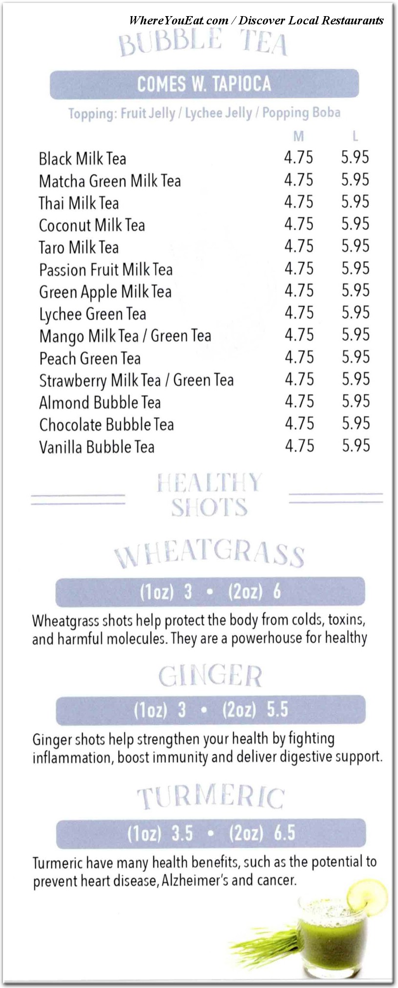 menu image