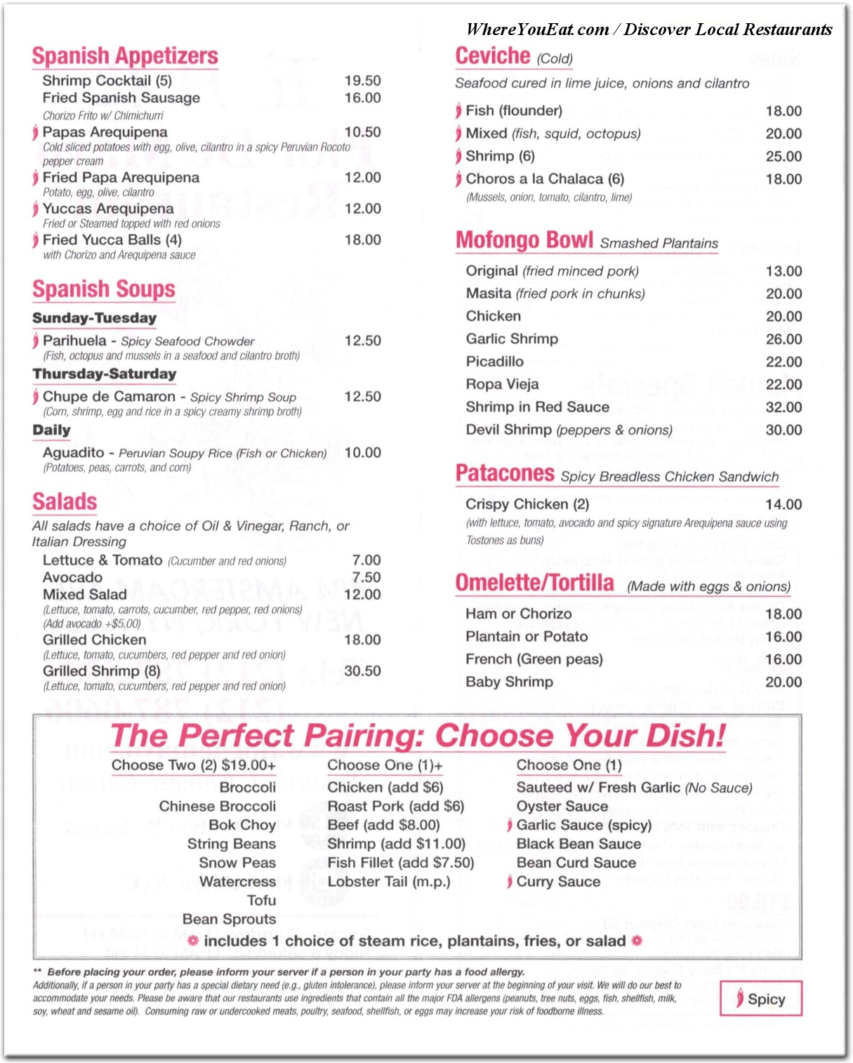 menu image