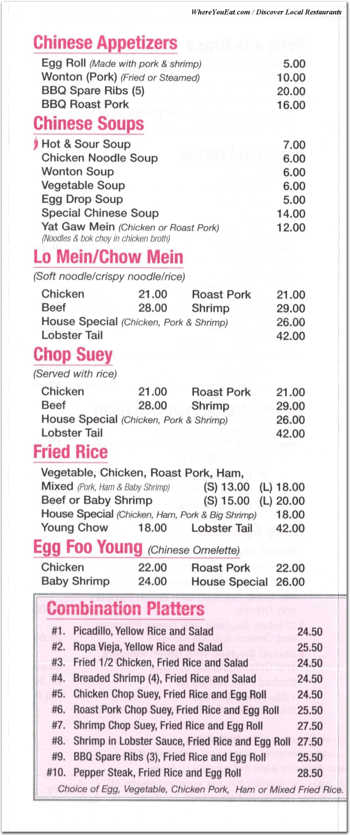 menu image