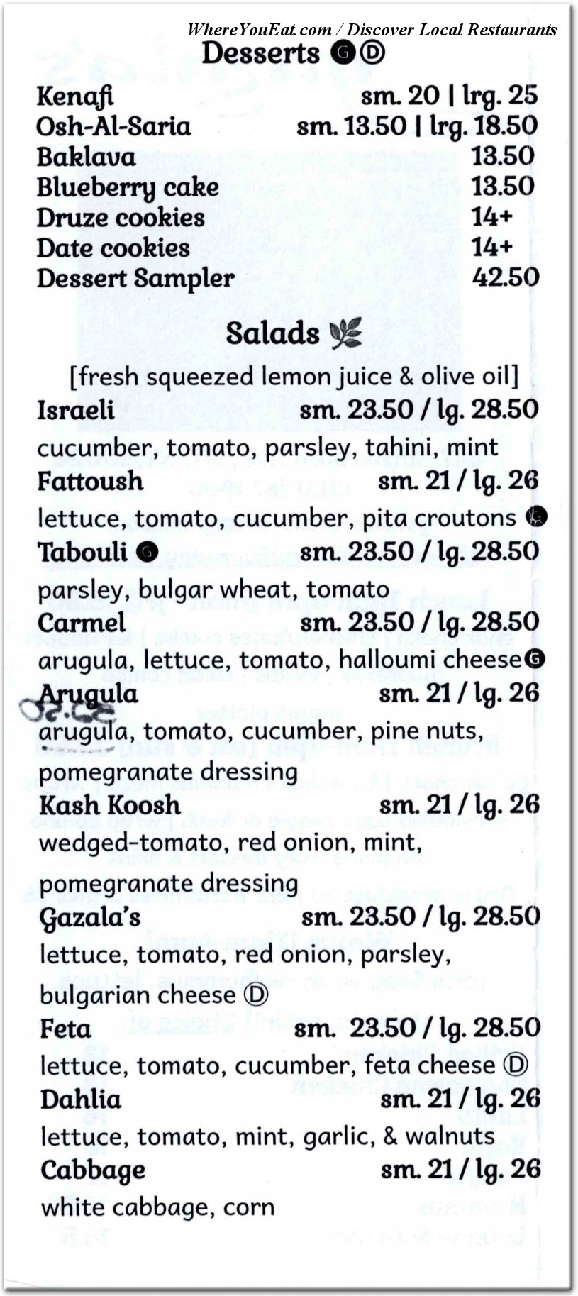 menu image