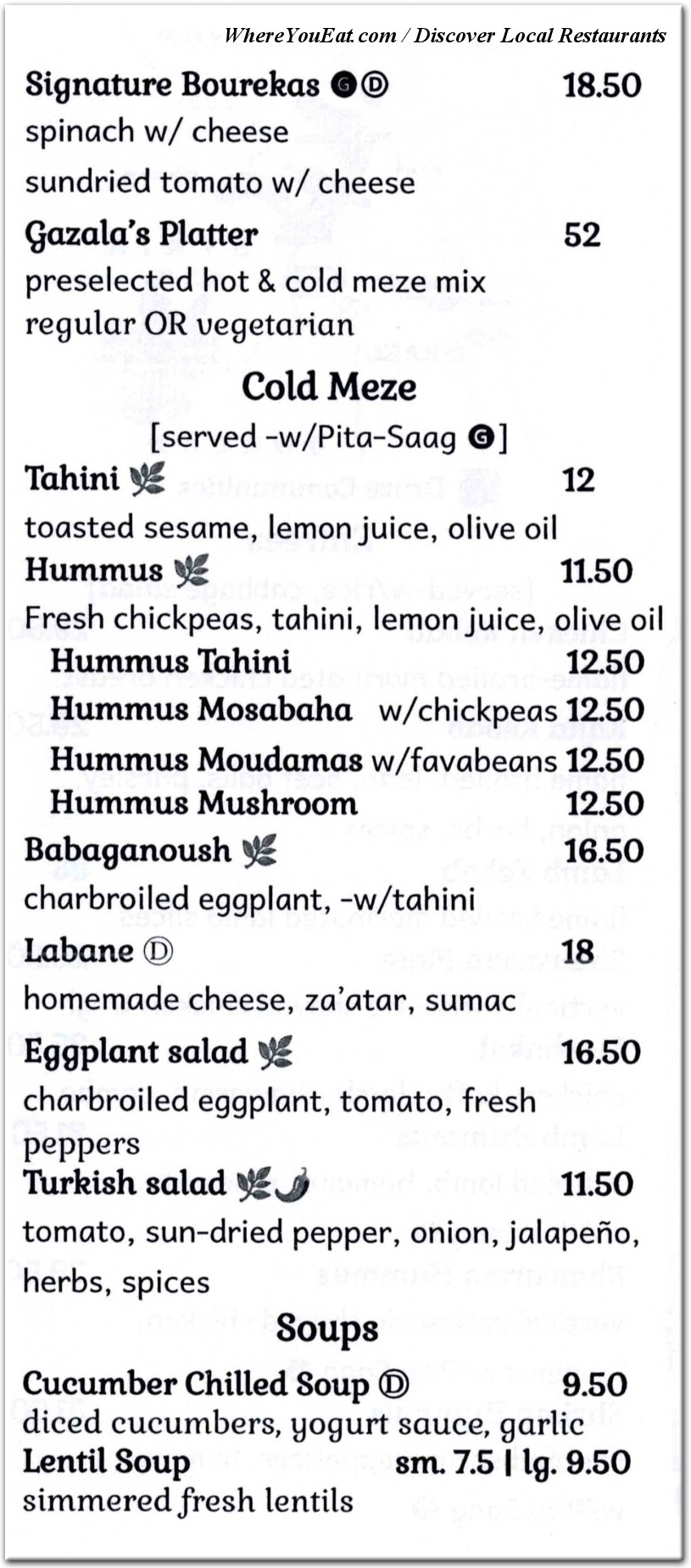 menu image