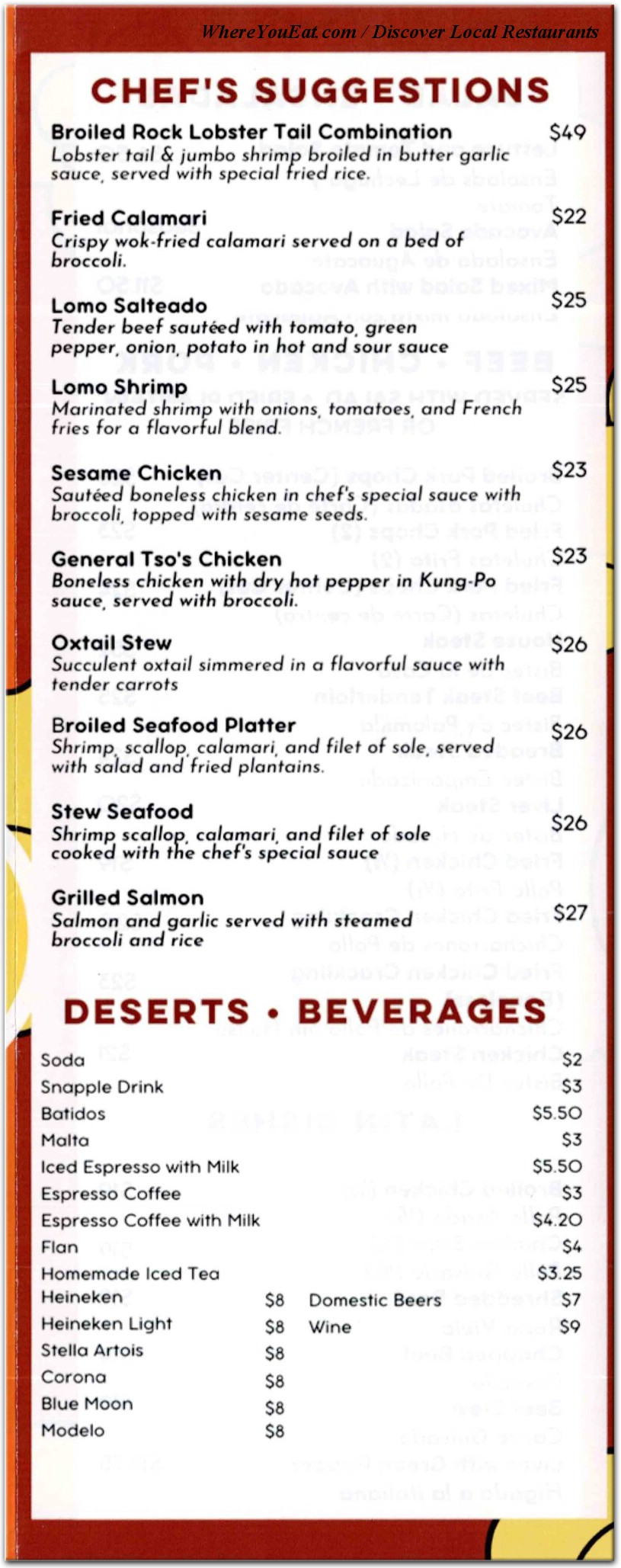 menu image