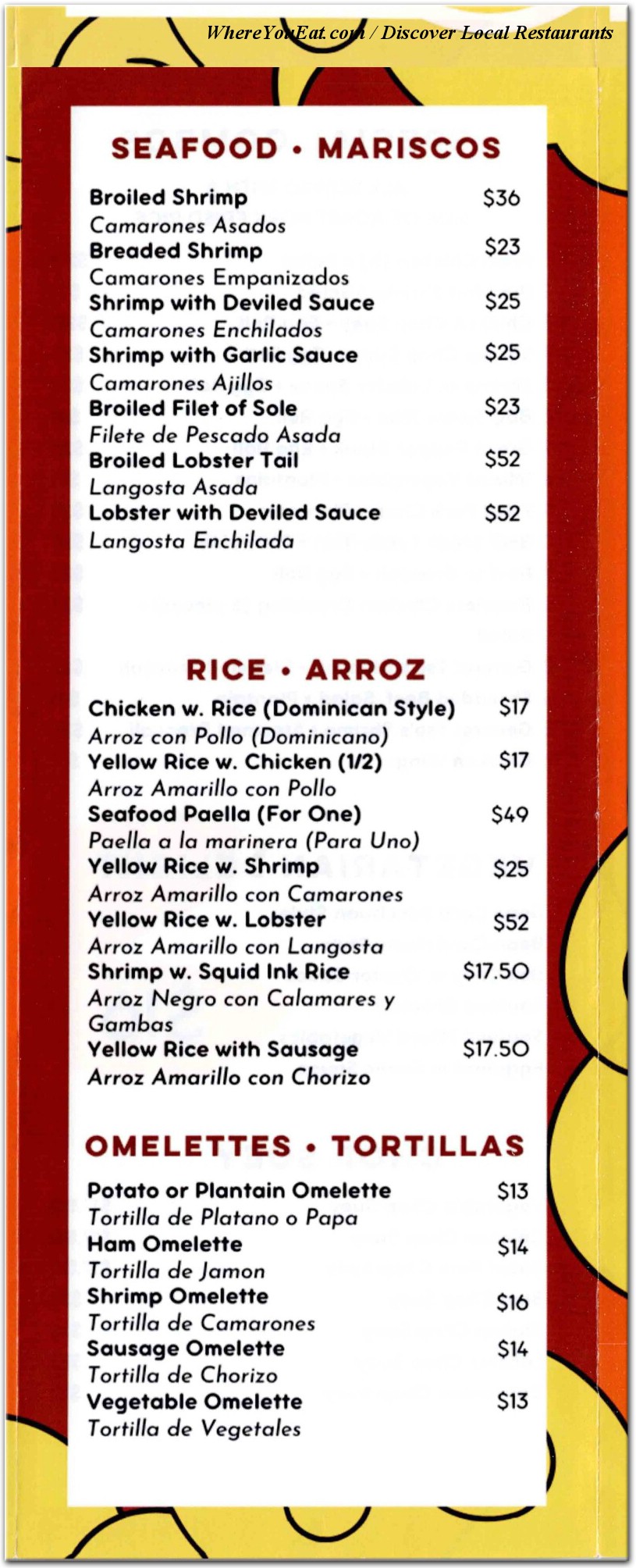 menu image