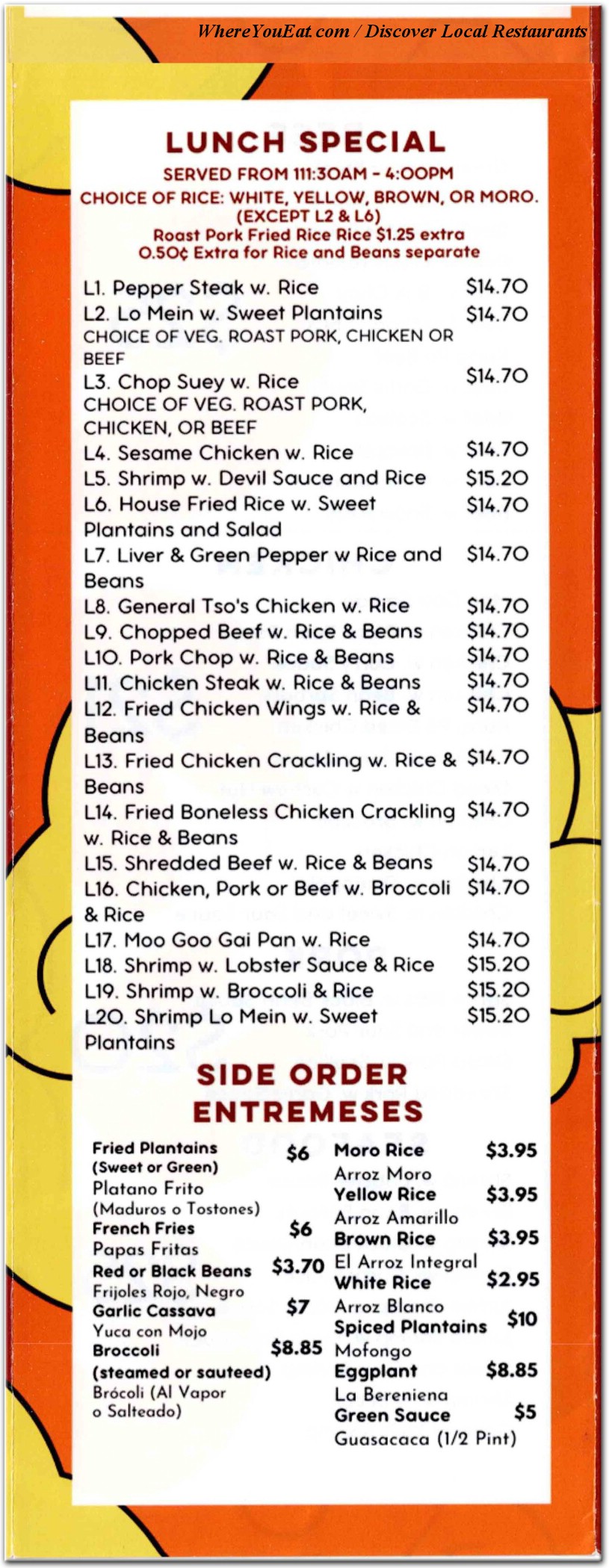 menu image